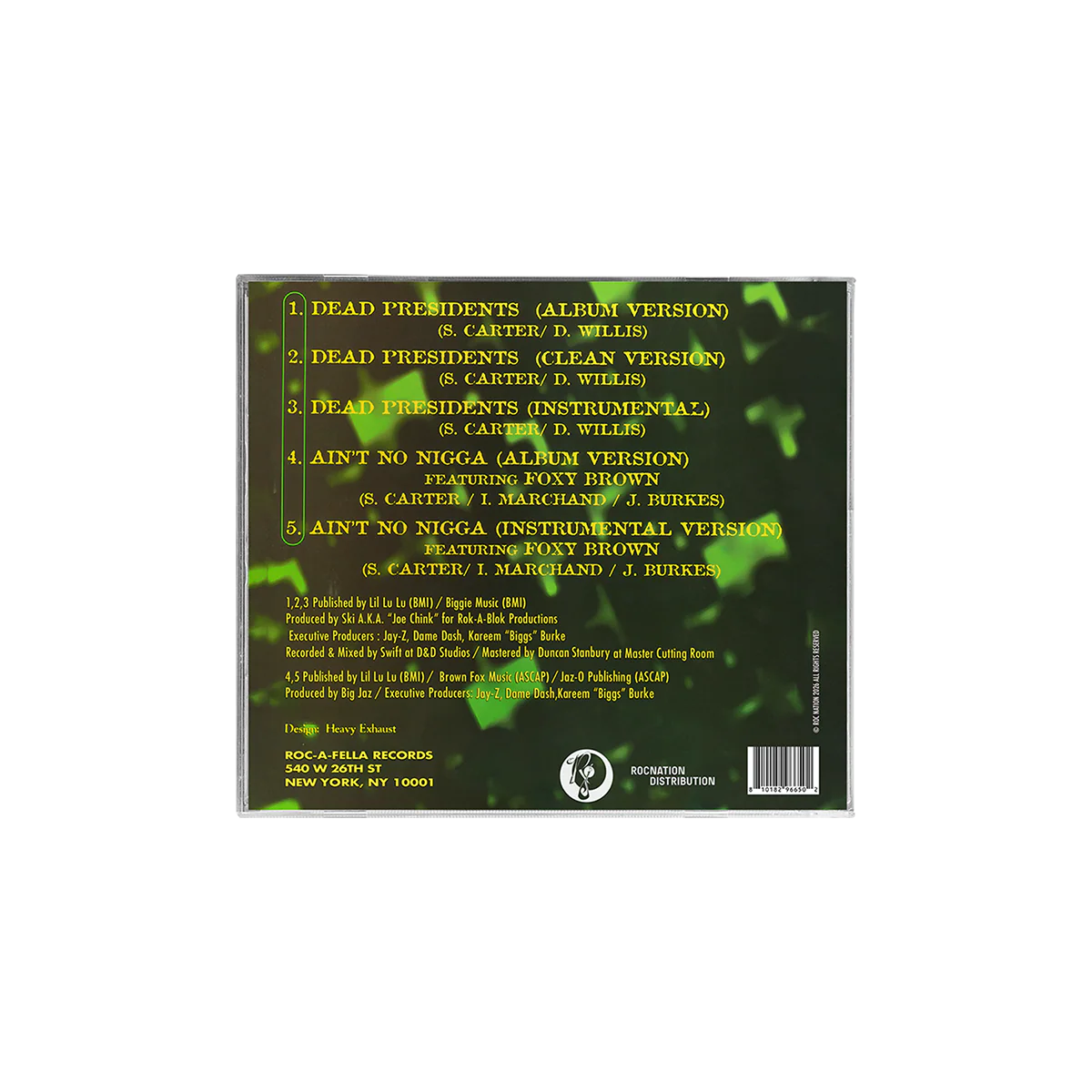 JAŸ-Z: Dead Presidents - CD - Image 3
