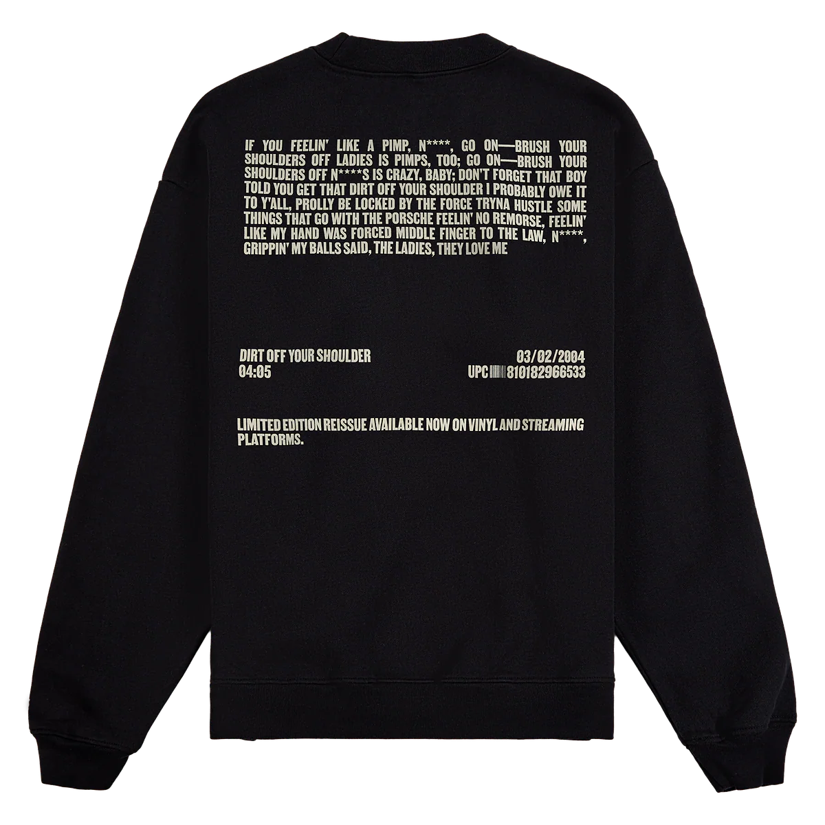 JAŸ-Z: Dirt Off Your Shoulder - Crewneck